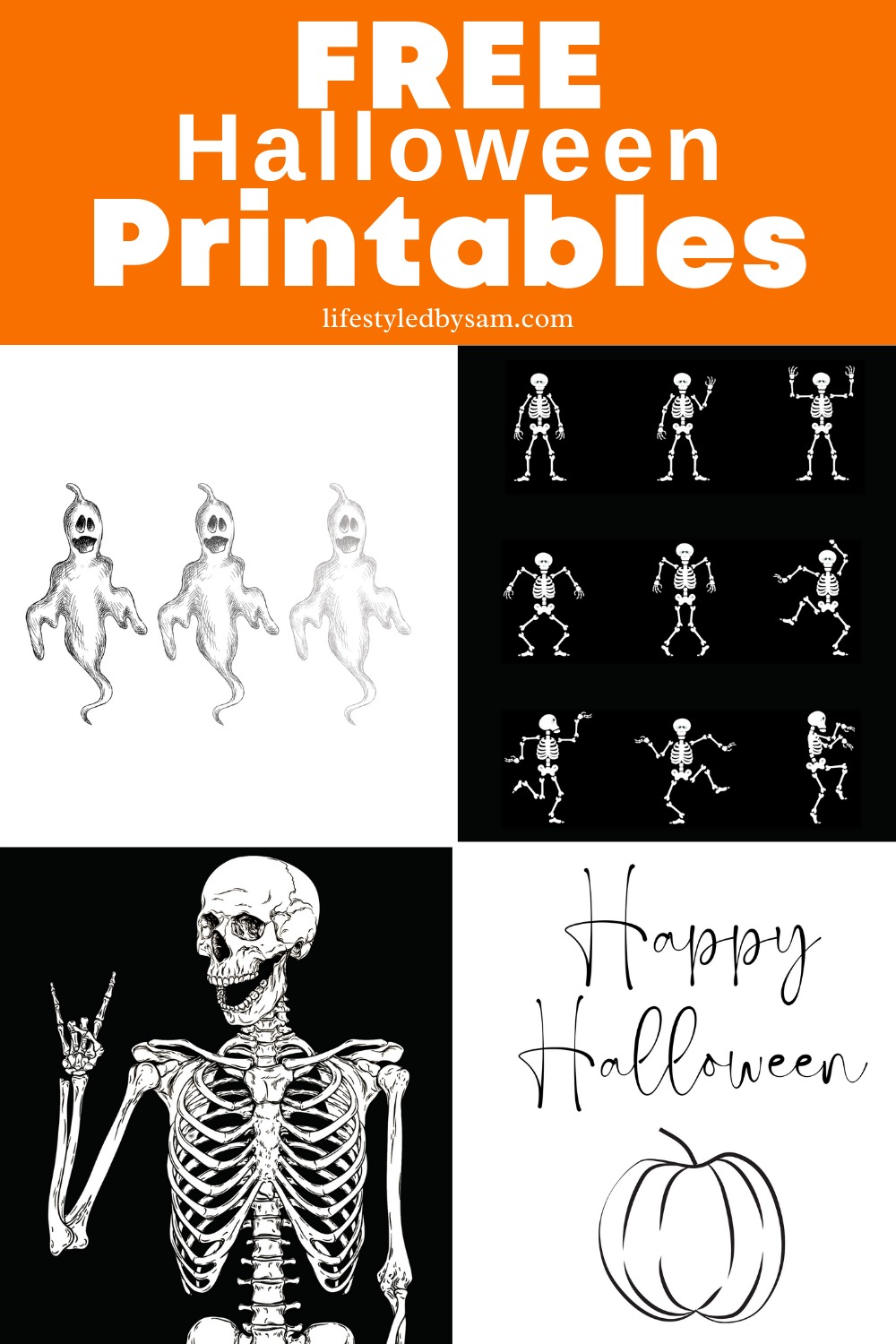 Free Printable Halloween Wall Art – Lifestyled By Sam