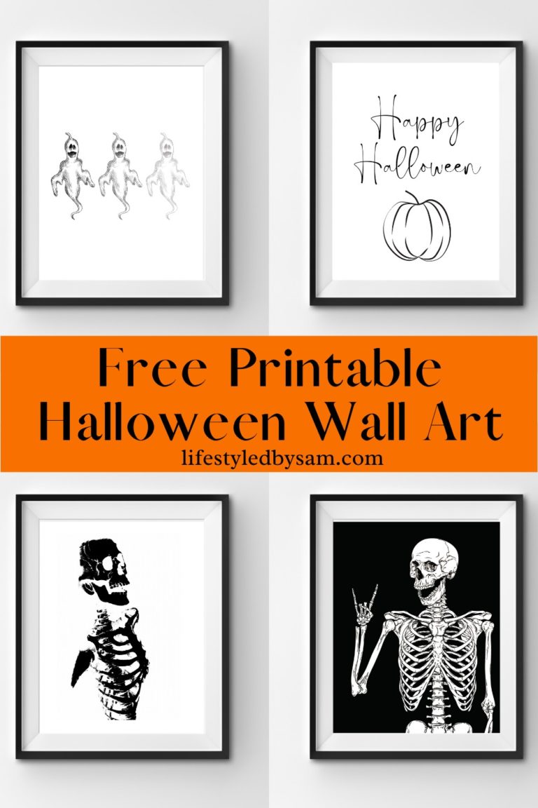 Free Printable Halloween Wall Art – Lifestyled By Sam